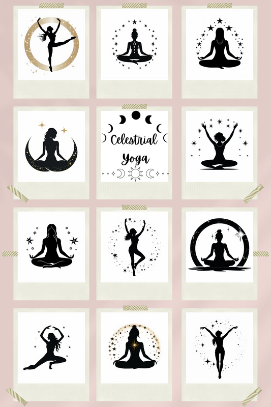 Celestrial Yoga Print